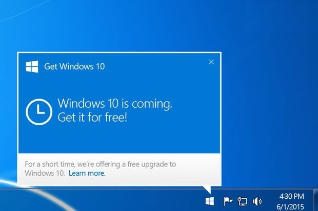 停止微软Windows 10升级提示的方法-第1张图片-悠悠技术网 - 悠然晴空 - 停止微软Windows 10升级提示的方法 操作系统交流